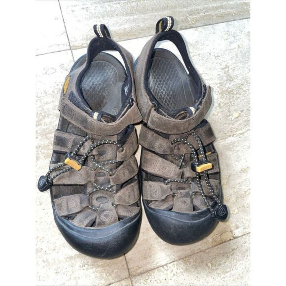 Keen Waterproof Sandals Newport Bison Brown Leather Youth Size 4